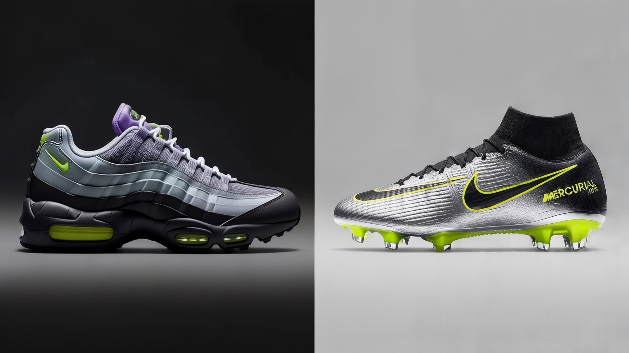 Nike Air Max 95 'Neon' Reimagined as a Mercurial Soccer Cleat