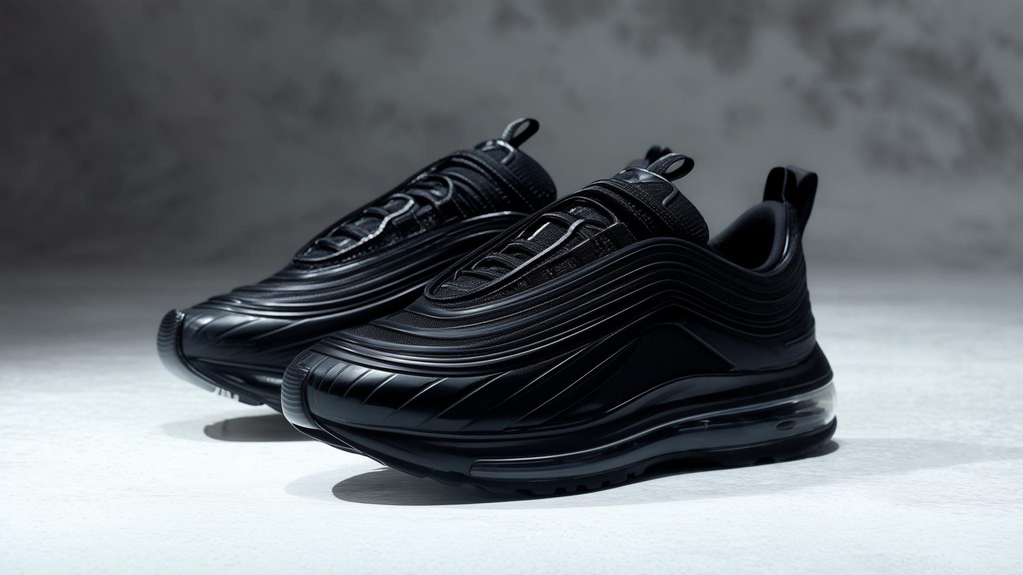 The Nike Air Max Plus Goes Against Type In Black Leather