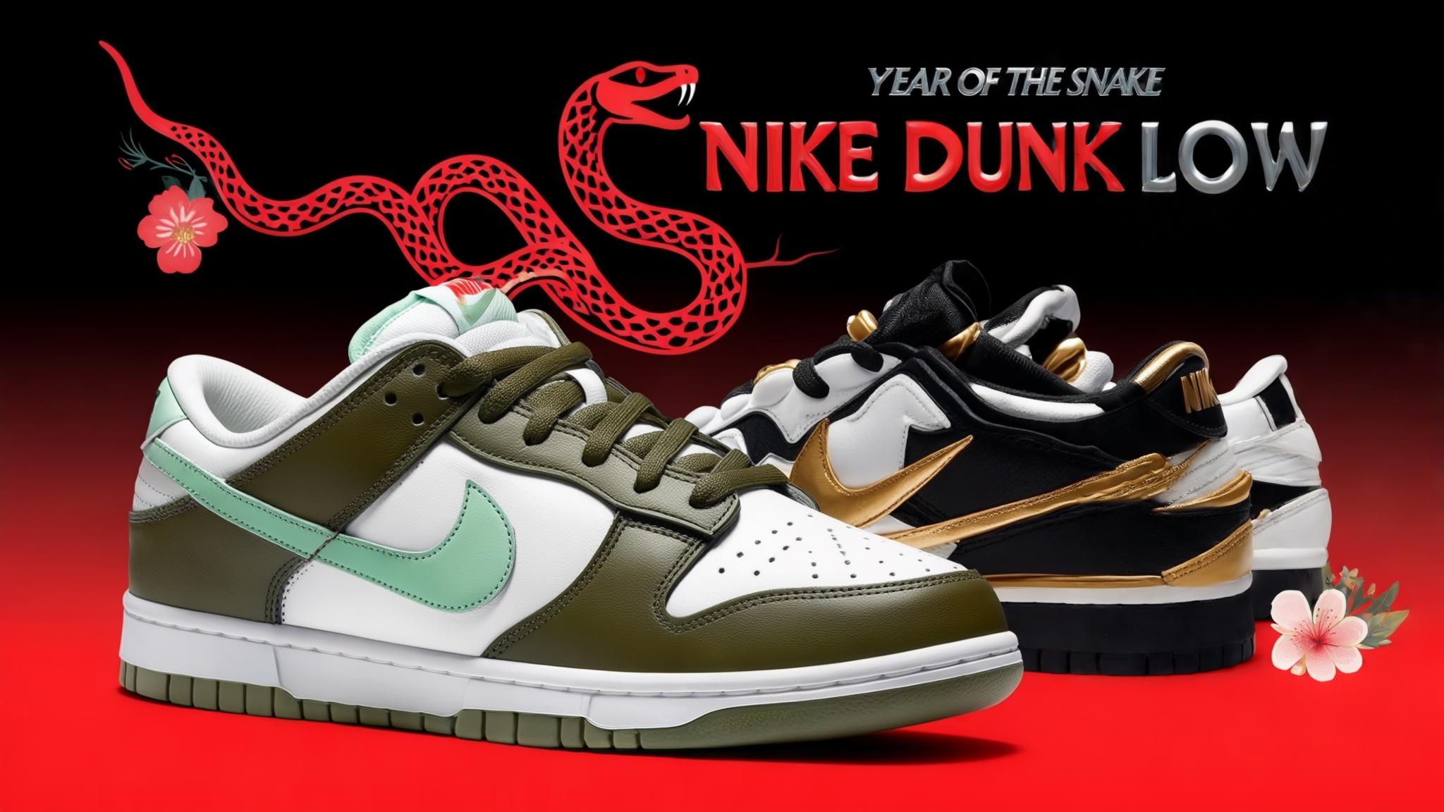 Nike Dunk Low Unveils Elegant and Subtle 'Year of the Snake' Colorway