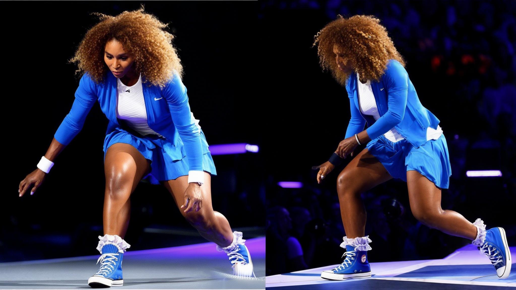 Serena Williams Steals the Show at the Super Bowl with a Stunning Performance in Ma Maniere x Converse and Nike’s 24.7 Gear