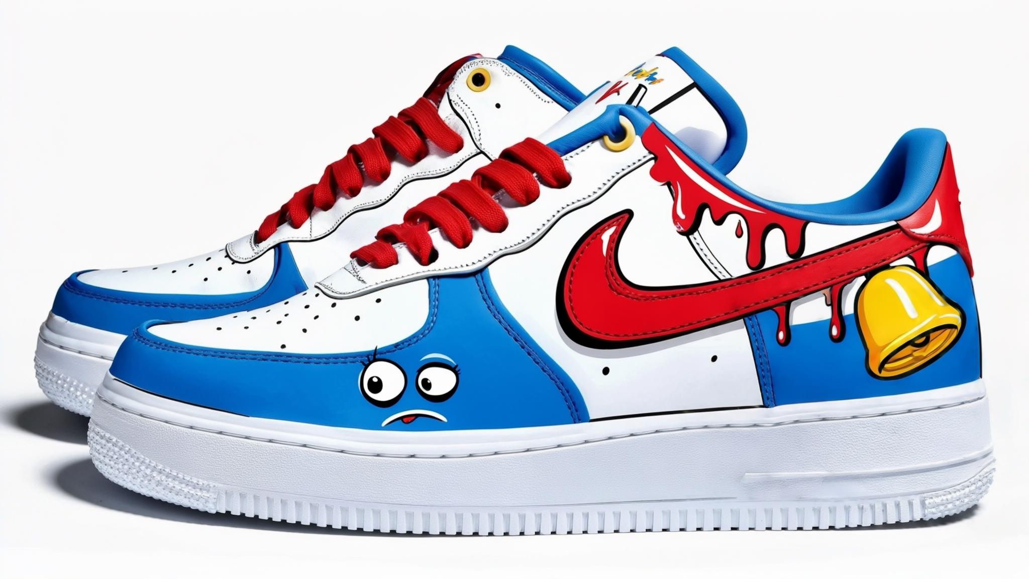 Step Into Style: The Nike Air Force 1 Low in 'Doraemon' Hues