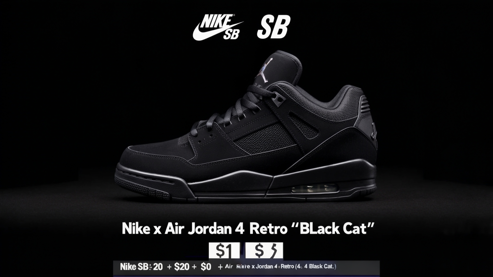 Air Jordan 4 'Black Cat' to Showcase Iconic Nike Air Logo on Heel