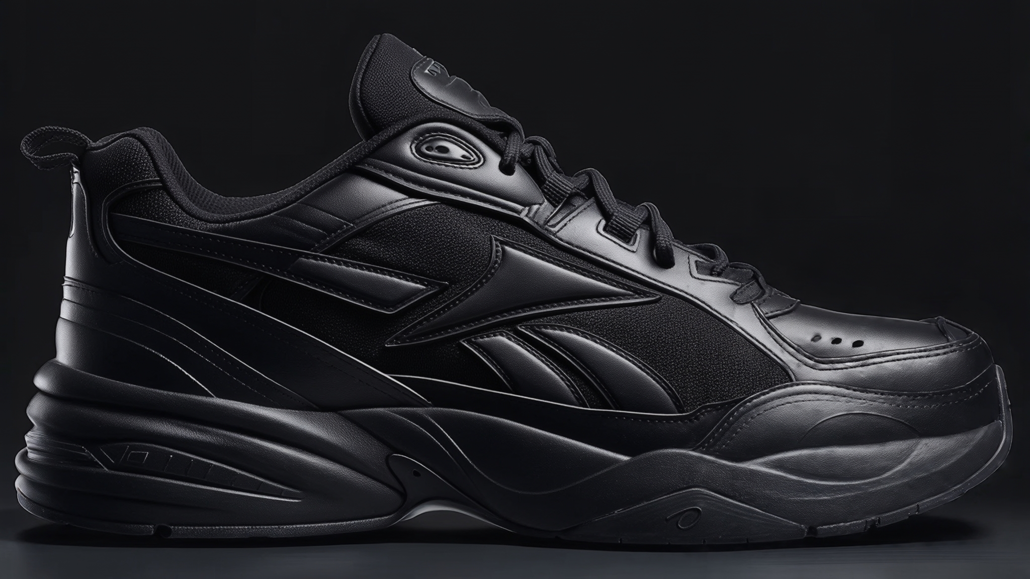 Revamped Black New Balance 9060 Sneakers in Premium Leather